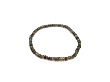 Labradorit korong karkötő 4x2,5mm