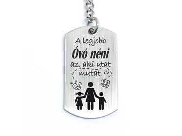 A legjobb óvó néni az aki medálos kulcstartó