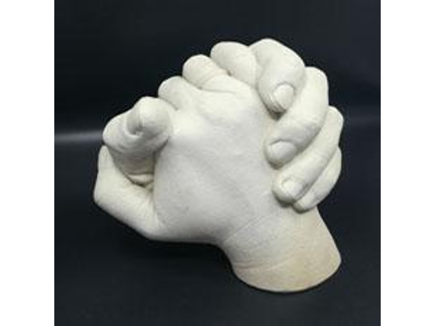 MybbPrint XL felnőtt kézszobor készlet - akár 2 felnőtt kezéhez  - baba és felnőtt, lenyomat, lábszobor, kézszobor