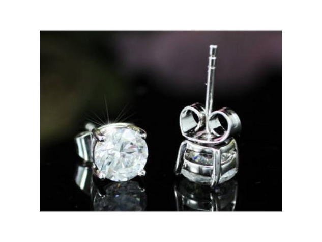 Arlette Swarovski kristályos fülbevaló - Kerek Áttetsző