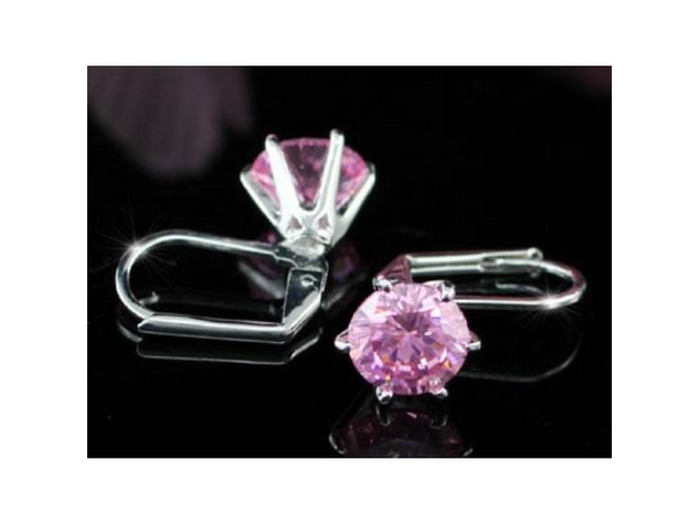 Tidal Swarovski kristályos fülbevaló - Rózsaszín