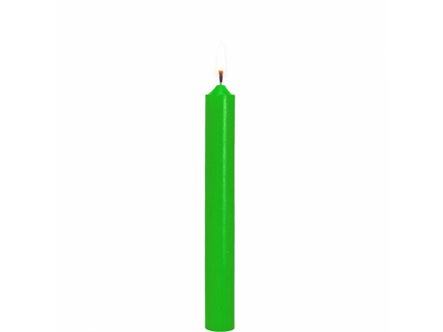 RAINBOW gyertya zöld 17cm
