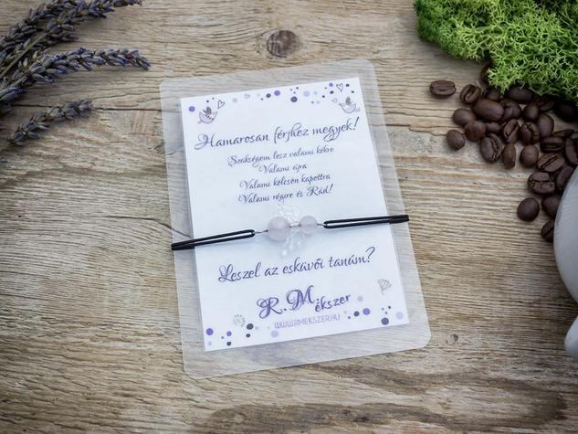 Hamarosan férjhez megyek rózsakvarc angyal karkötő