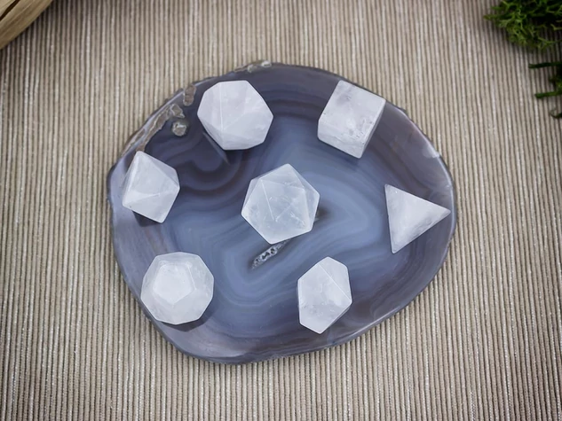 Shapes naturális achát ásvány szett