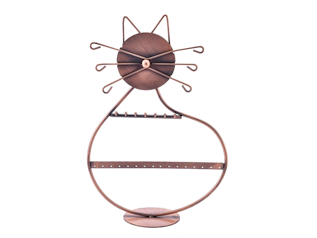 Cicó macska alakú bronz színű ékszertartó