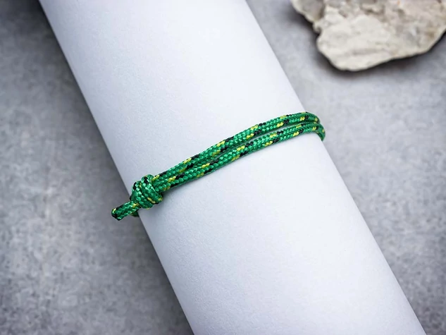 Eufória zöld paracord karkötő