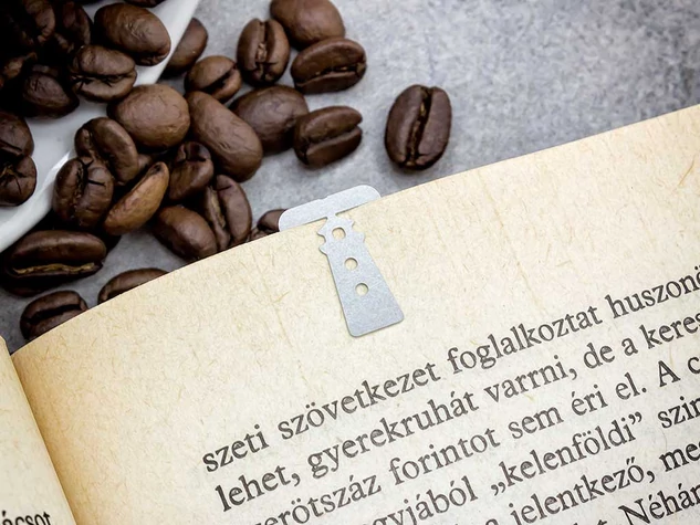 Világítótorony oldaljelölő acél könyvjelző