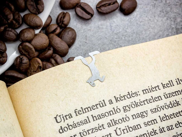 Vadló oldaljelölő acél könyvjelző