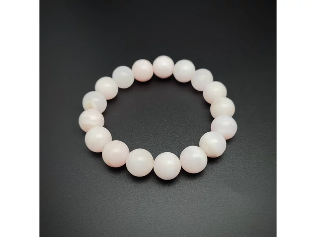Manganokalcit golyó karkötő 12mm