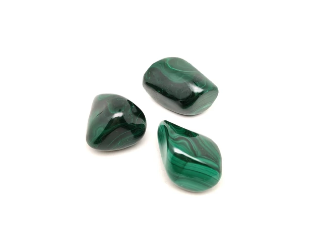 Malachit dobcsiszolat 4-5cm DB (kék pötty)