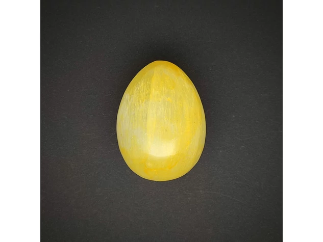 Szelenit tojás sárga szinezett 4x7cm