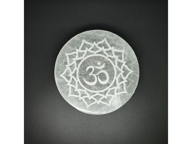 Szelenit korong om mandala 10cm