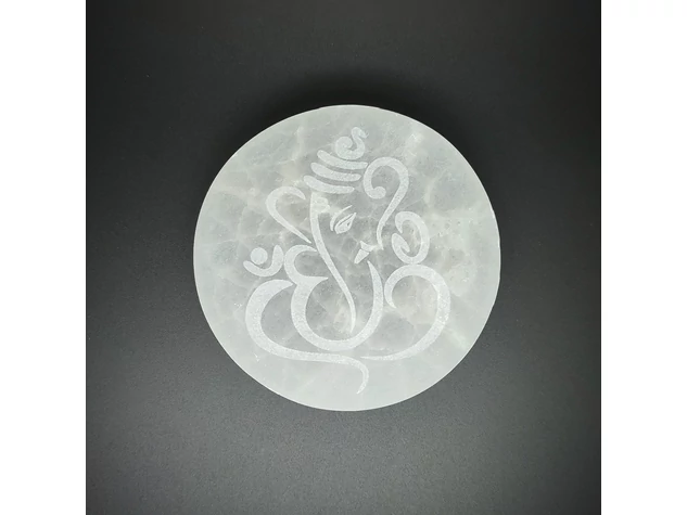 Szelenit korong Ganesha 7-8cm