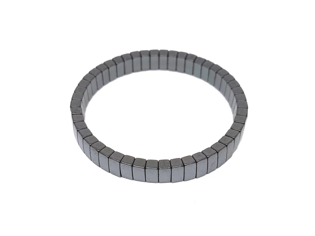 Hematit tégla karkötő 8x4mm