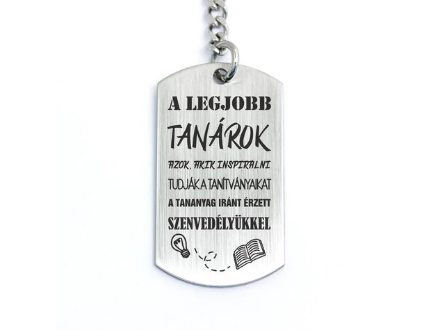 A legjobb tanárok medálos kulcstartó